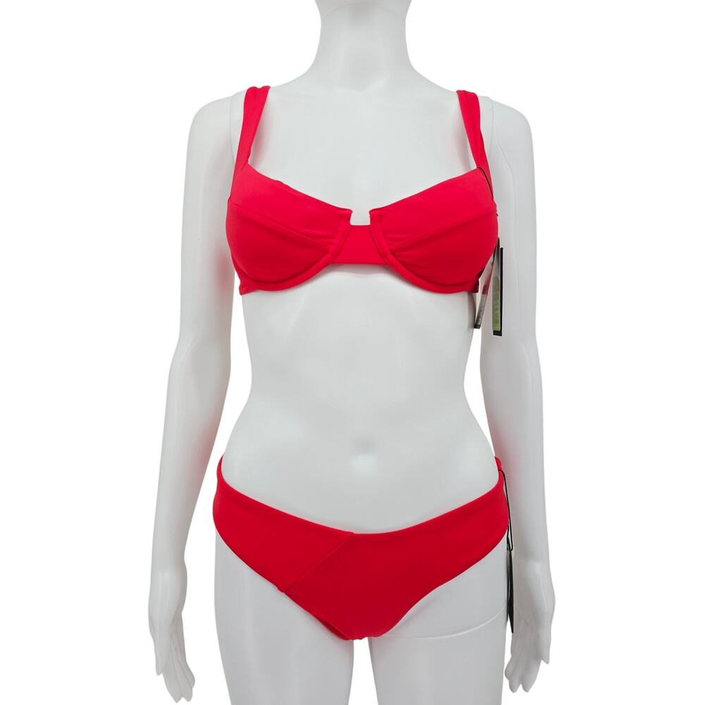 Vetchy Laguna Swim Bikini Set Small Medium New Red